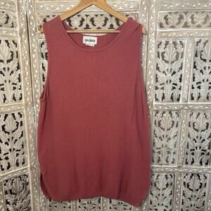 Vintage GALINDA Sleeveless Sweater Vest Tank Top 90s Grandma Core Chunky Knit 2X
